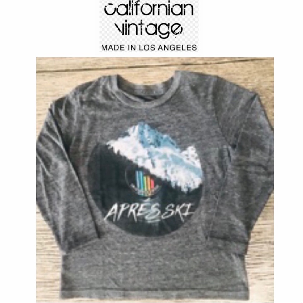 CALIFORNIAN VINTAGE “Apres Ski” L/S Tee. LIKE NEW!